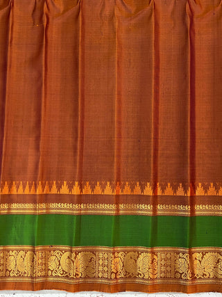 GADWAL PURE SILK GAP BORDER HANDLOOM SAREE
