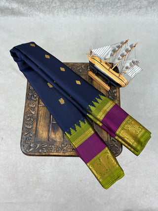 GADWAL PURE SILK GAP BORDER HANDLOOM SAREE