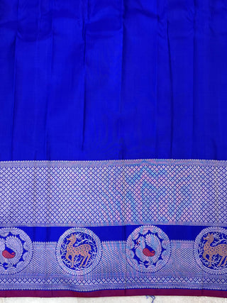 GADWAL PURE SILK HANDLOOM SAREE WITH MAHARANI BORDER