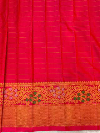 GADWAL PURE SILK HANDLOOM SAREE WITH MAHARANI BORDER