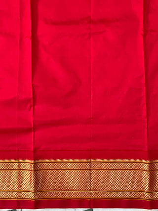 Narayanpet Pure Silk Saree with temple border