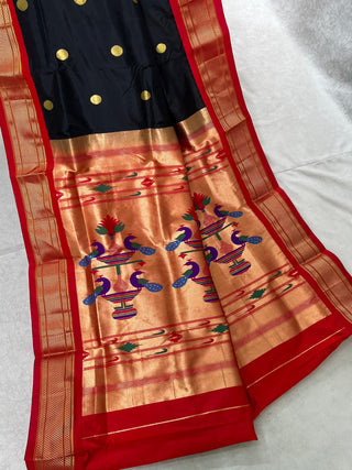 Narayanpet Pure Silk Saree with temple border