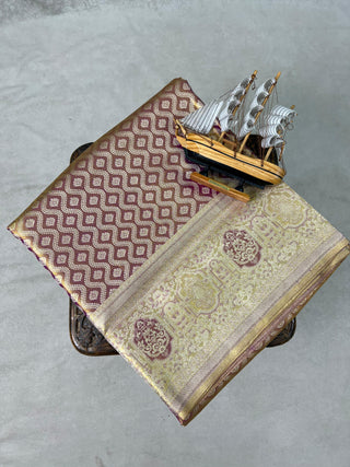 KANCHIPURAM PURE SILK TISSUE SAREE