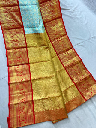 KANCHIPURAM PURE SILK BROCADE SAREE