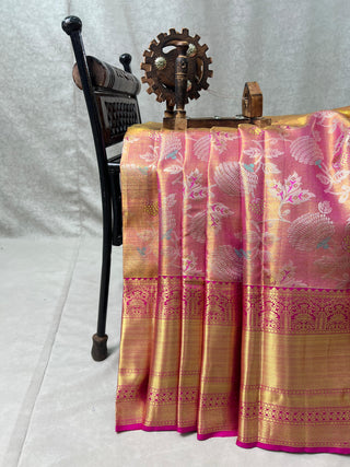 KANCHIPURAM PURE SILK BROCADE SAREE