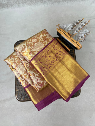 KANCHIPURAM PURE SILK TISSUE SAREE