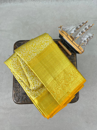 KANCHIPURAM PURE SILK SELF SAREE