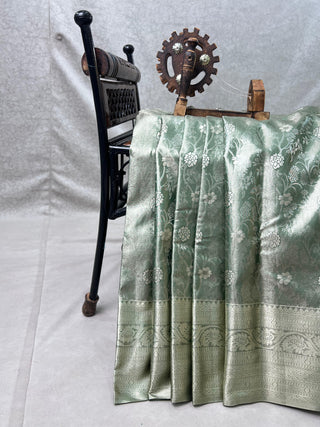 KANCHIPURAM PURE SILK SELF SAREE