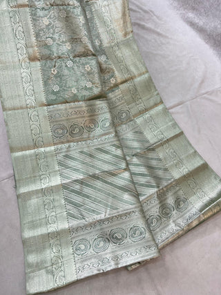 KANCHIPURAM PURE SILK SELF SAREE