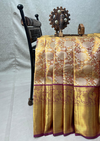 KANCHIPURAM PURE SILK TISSUE SAREE