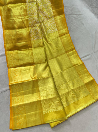 KANCHIPURAM PURE SILK SELF SAREE