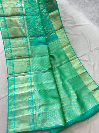 KANCHIPURAM PURE SILK SELF SAREE