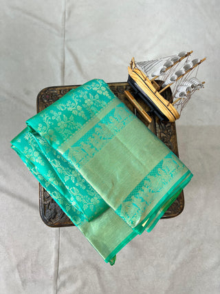 KANCHIPURAM PURE SILK SELF SAREE