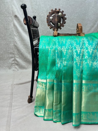 KANCHIPURAM PURE SILK SELF SAREE