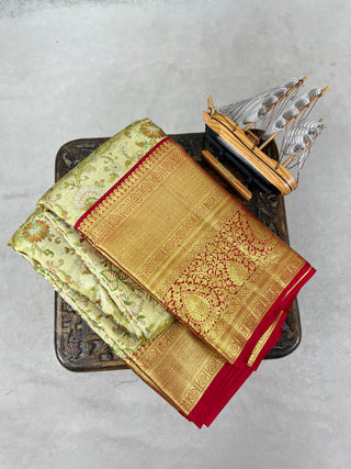 KANCHIPURAM PURE SILK KUTTU SAREE