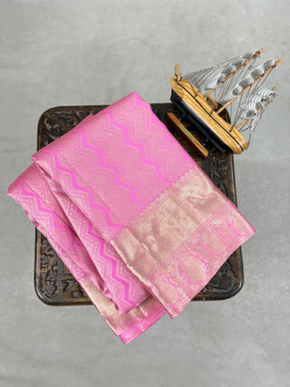 KANCHIPURAM PURE SILK SELF SAREE