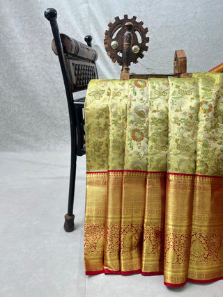 KANCHIPURAM PURE SILK KUTTU SAREE