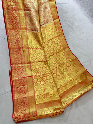 KANCHIPURAM PURE SILK TISSUE SAREE