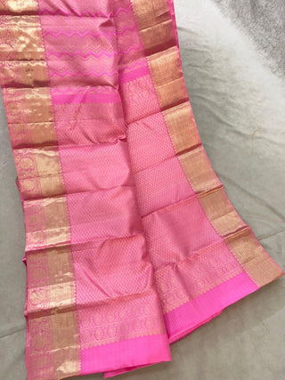 KANCHIPURAM PURE SILK SELF SAREE