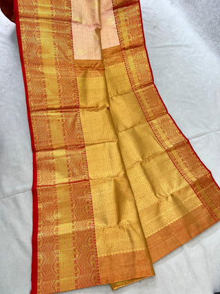 KANCHIPURAM PURE SILK KUTTU SAREE