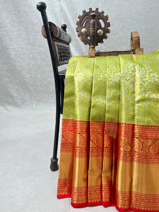 KANCHIPURAM PURE SILK KUTTU SAREE