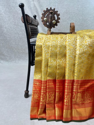 KANCHIPURAM PURE SILK TISSUE SAREE