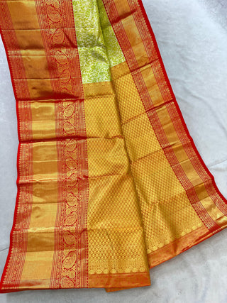 KANCHIPURAM PURE SILK KUTTU SAREE