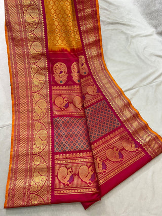 GADWAL PURE SILK HANDLOOM BROCADE SAREE