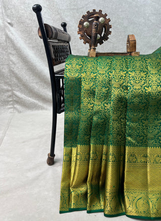 KANCHIPURAM PURE SILK SELF SAREE