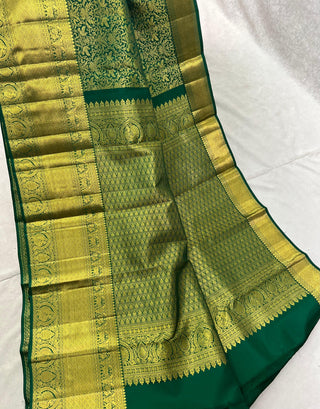 KANCHIPURAM PURE SILK SELF SAREE