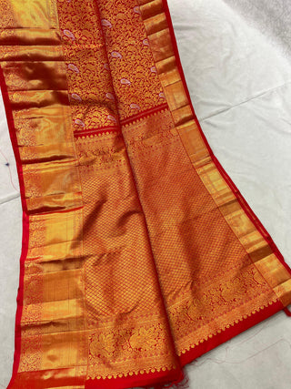 KANCHIPURAM PURE SILK SELF SAREE