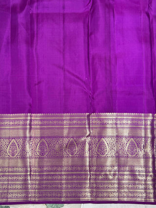KANCHIPURAM PURE SILK SELF SAREE