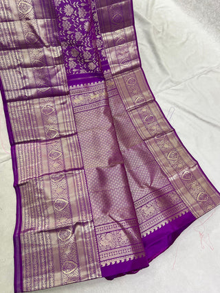 KANCHIPURAM PURE SILK SELF SAREE