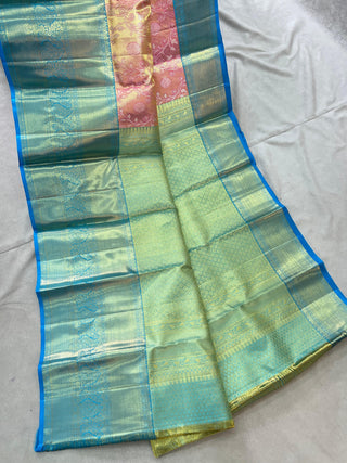KANCHIPURAM PURE SILK KUTTU SAREE
