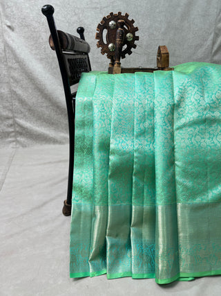 KANCHIPURAM PURE SILK SELF SAREE