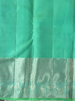 KANCHIPURAM PURE SILK SELF SAREE