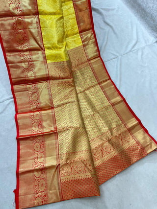 KANCHIPURAM PURE SILK KUTTU SAREE