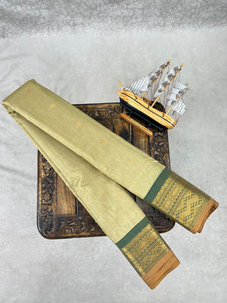 GADWAL COTTON SILK (SICO) SAREE WITH PURE SILK BLOUSE