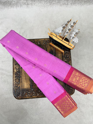 GADWAL COTTON SILK (SICO) SAREE WITH PURE SILK BLOUSE