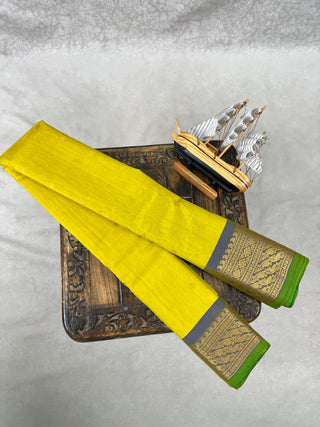 GADWAL COTTON SILK (SICO) SAREE WITH PURE SILK BLOUSE