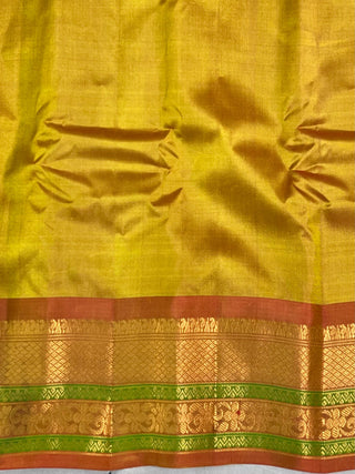 GADWAL COTTON SILK (SICO) SAREE WITH PURE SILK BLOUSE