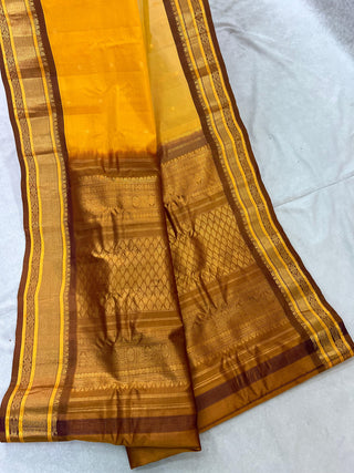 GADWAL COTTON SILK (SICO) SAREE WITH PURE SILK BLOUSE