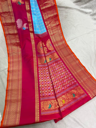 EXCLUSIVE GADWAL PURE SILK HANDLOOM SAREE