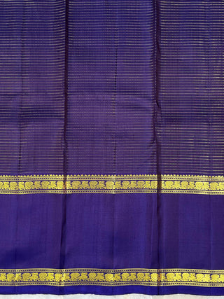 PURE KANCHIPURAM SAREE WITH GAP BORDER