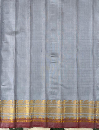 GADWAL PURE SILK HANDLOOM CHECKS BUTTA SAREE
