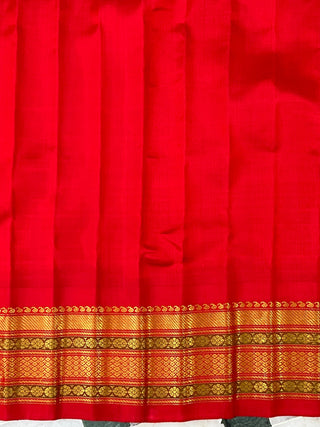 GADWAL PURE SILK HANDLOOM CHECKS BUTTA SAREE