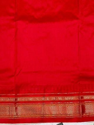 Narayanpet Pure Silk Saree with temple border