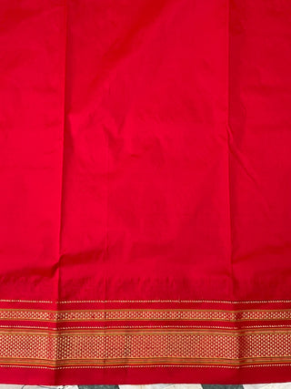 Narayanpet Pure Silk Saree with temple border