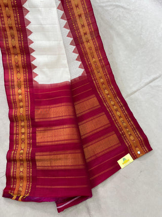 GADWAL PURE COTTON KUTTU BORDER