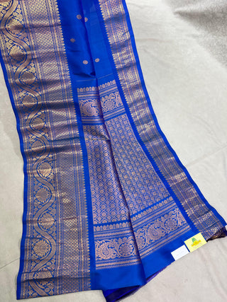 GADWAL PURE SILK KANCHI BORDER SAREE